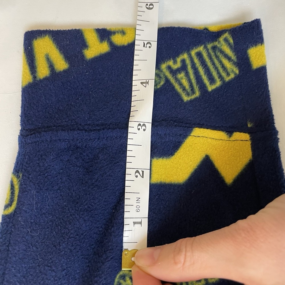 Sideline West Virginia Mountaineers WVU One Piece Union Suit Pajamas Large - Picture 8 of 8